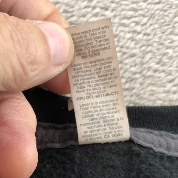 Fruit Of The Loom Men Sweatshirt Size Crewneck Long Sleeve Pullover Black Casual - Picture 8 of 13